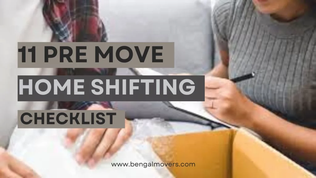 pre move checklist