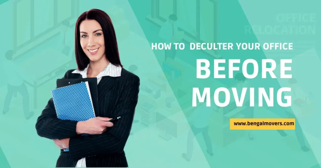 how to de-clutter your office before moving